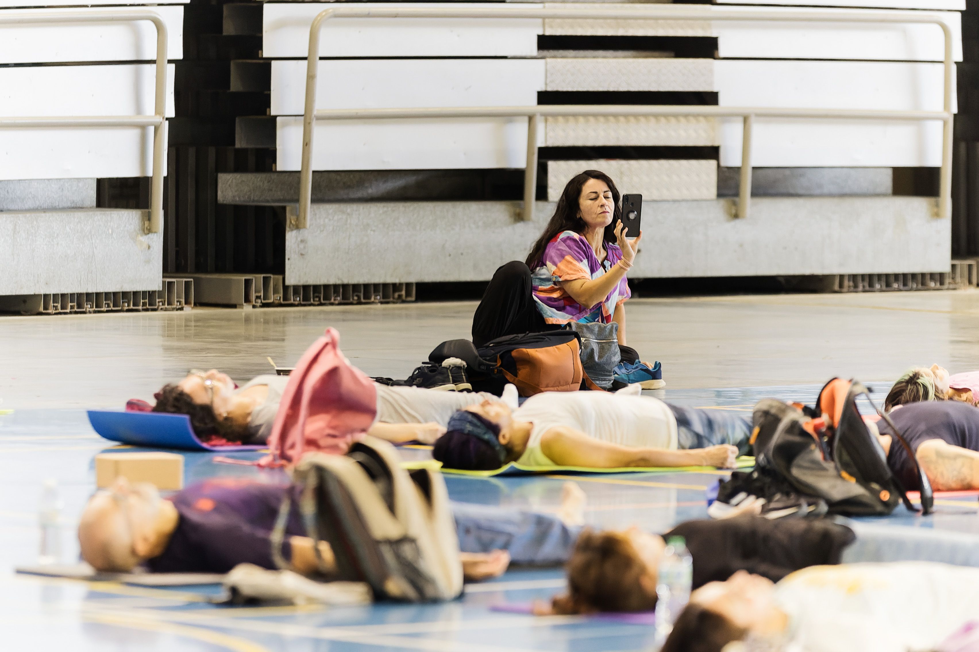 Congreso de yoga en el Palacio de Deportes de Jerez