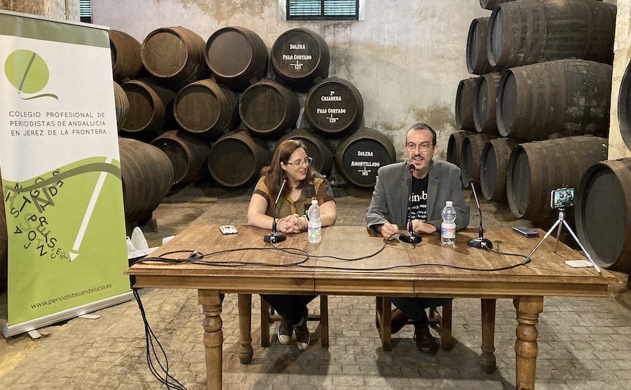 María José Romero, presidenta del CPPA en Jerez, y Juan Pablo Bellido, decano.