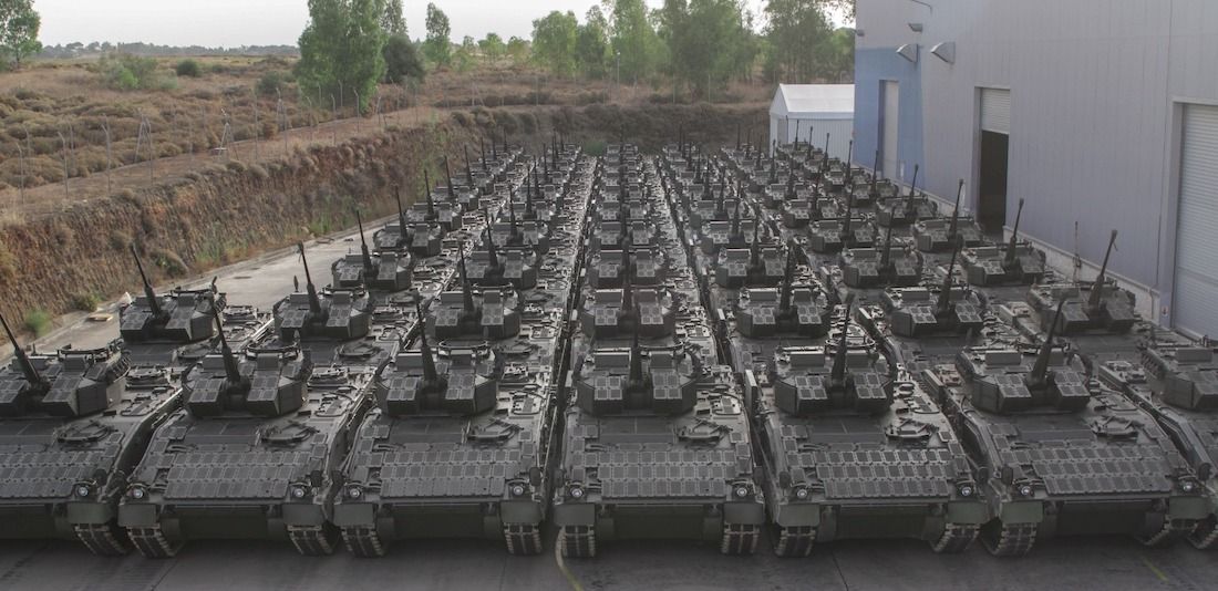 Carros de combate en la fábrica de Santa Bárbara, en una imagen de archivo. FOTO: EJÉRCITO DE TIERRA