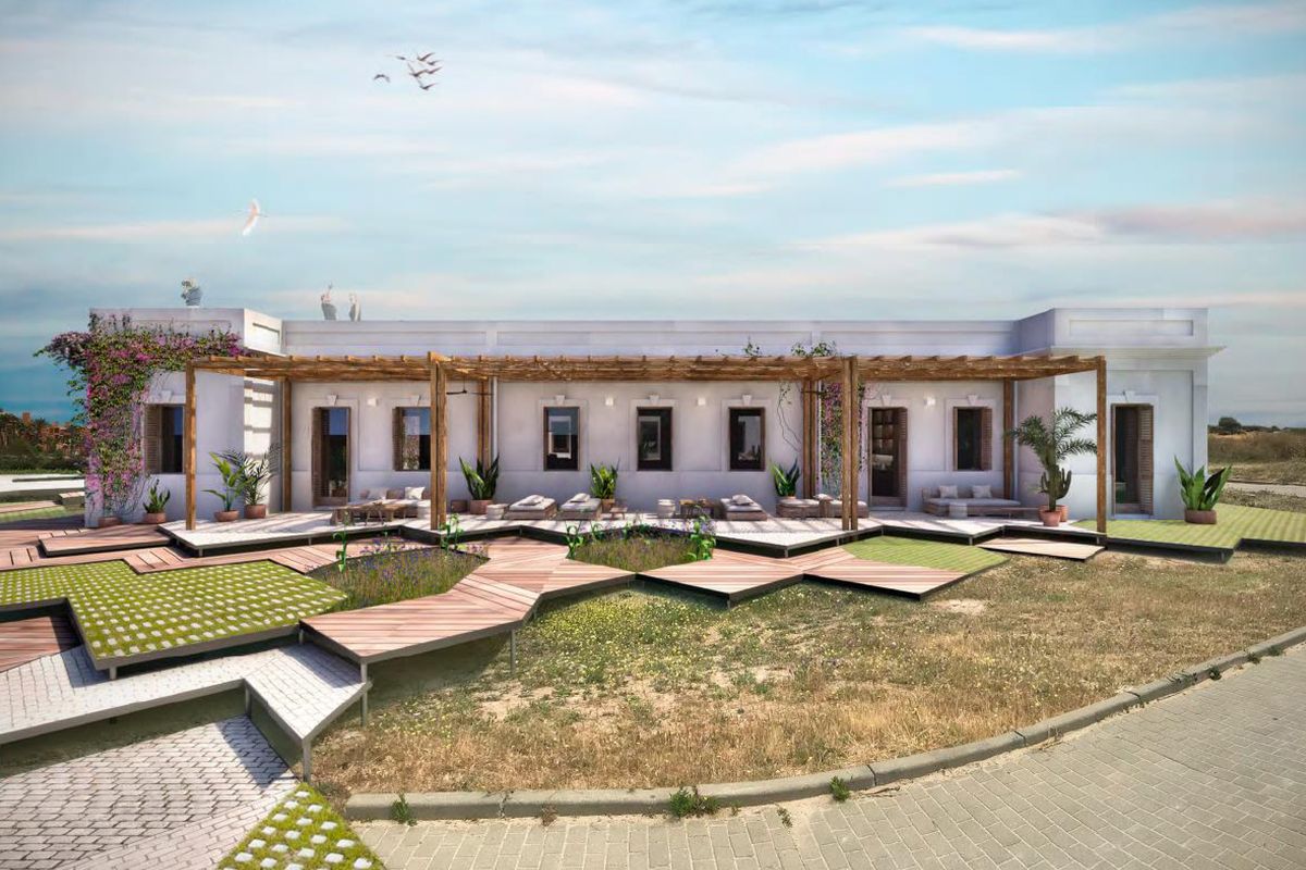 Una recreación de cómo será el proyecto de El cuartel del mar en la Loma del Puerco.