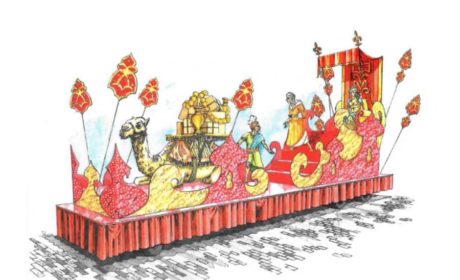 Una recreación de la carroza de Melchor, que será encarnado por Alejandro Sanz.