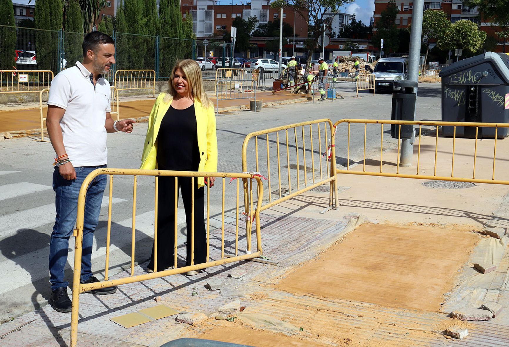 Sánchez y Díaz en el parque La Union.