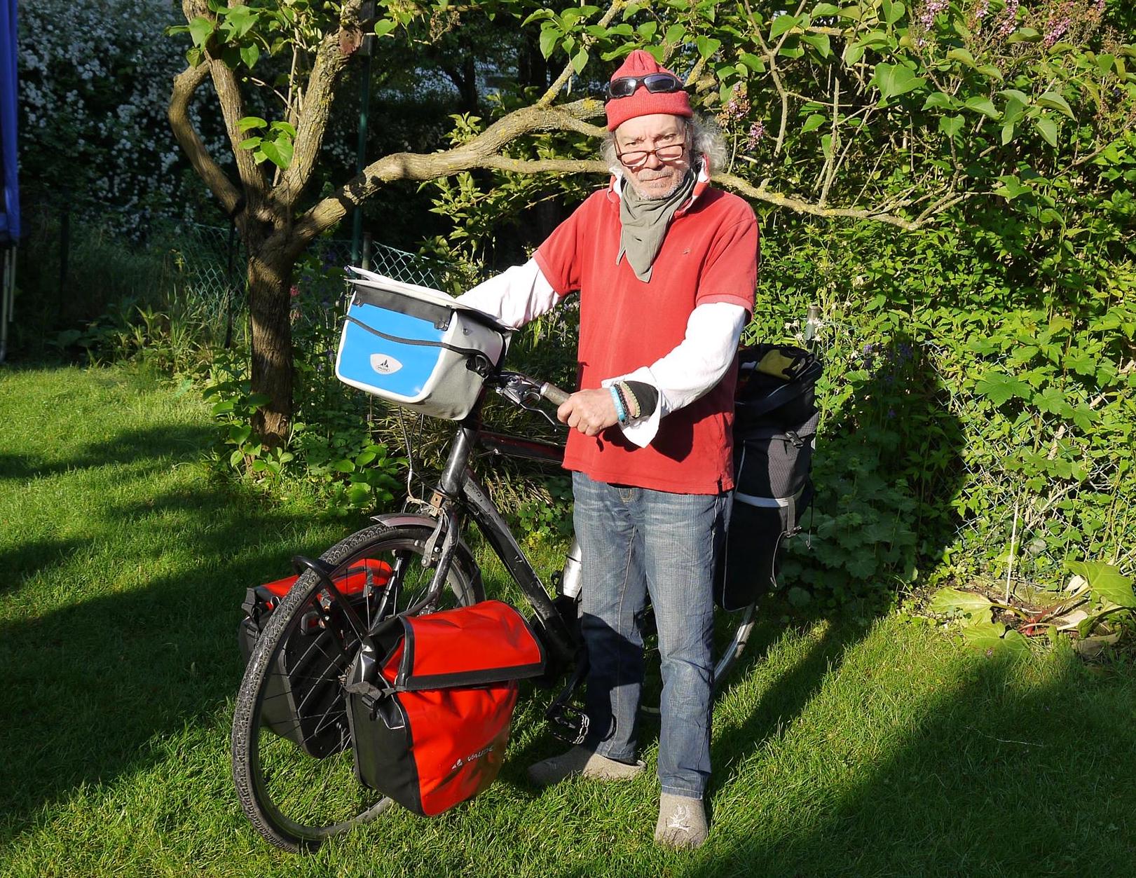 Frederic Barnet, con su bicicleta, en una imagen de archivo.