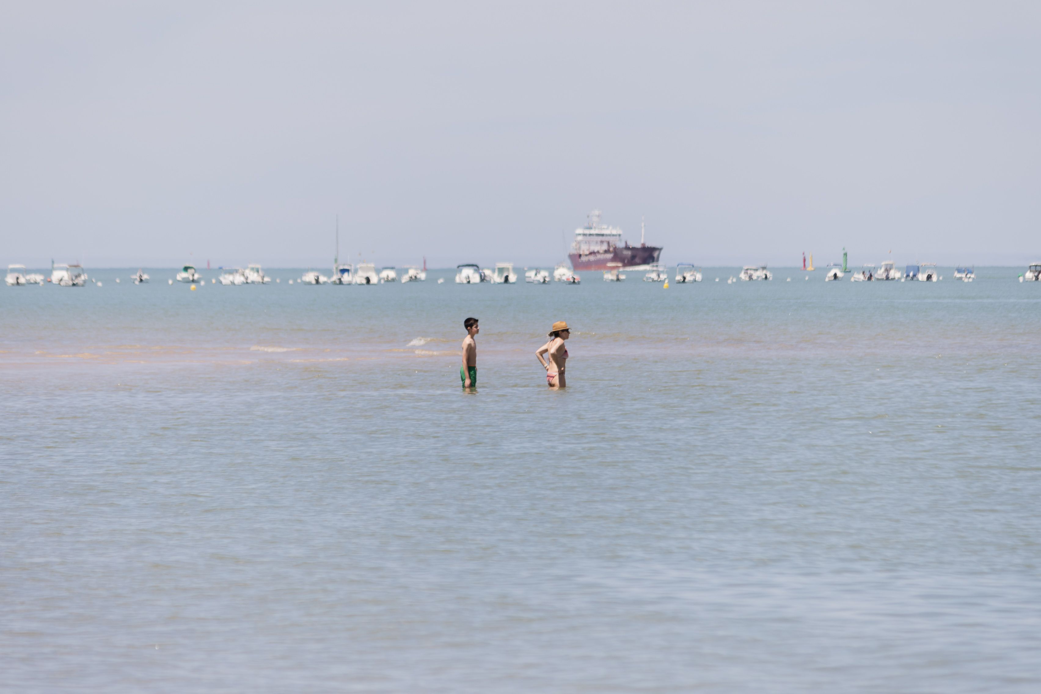Una playa de Sanlúcar de Barrameda.