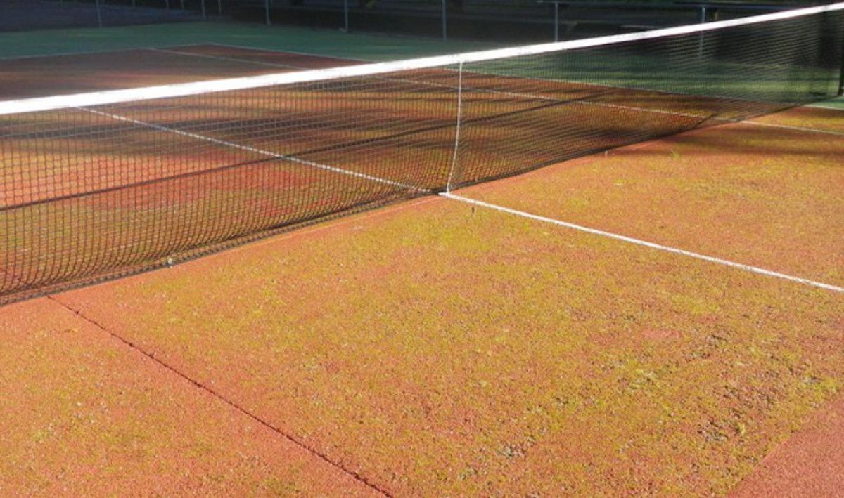 Pista de tenis en una imagen de archivo.  