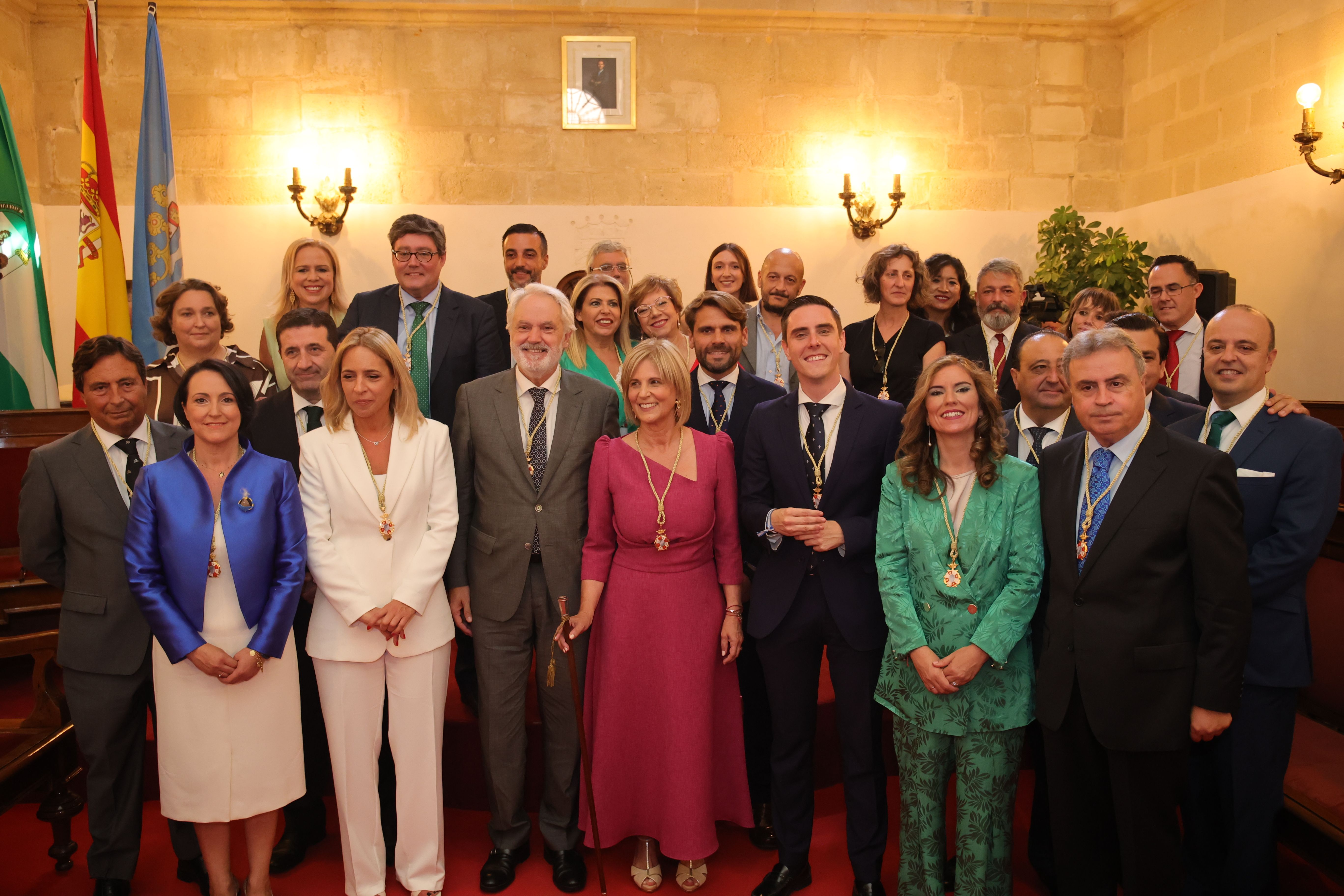 El patrimonio de los concejales del Ayuntamiento de Jerez. En la foto, tras la toma de posesión del pasado 17 de junio