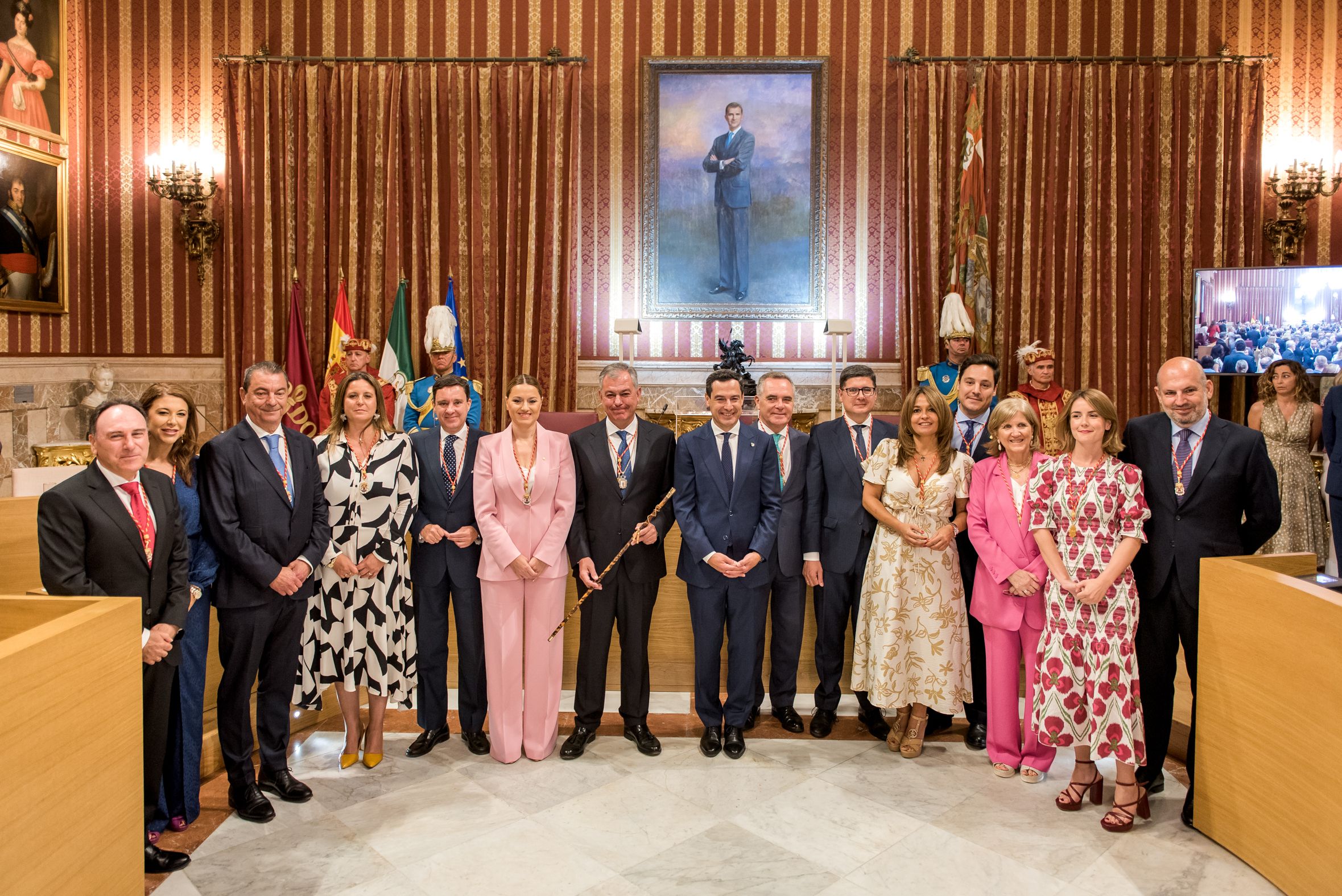 Investidura de José Luis Sanz como alcalde de Sevilla