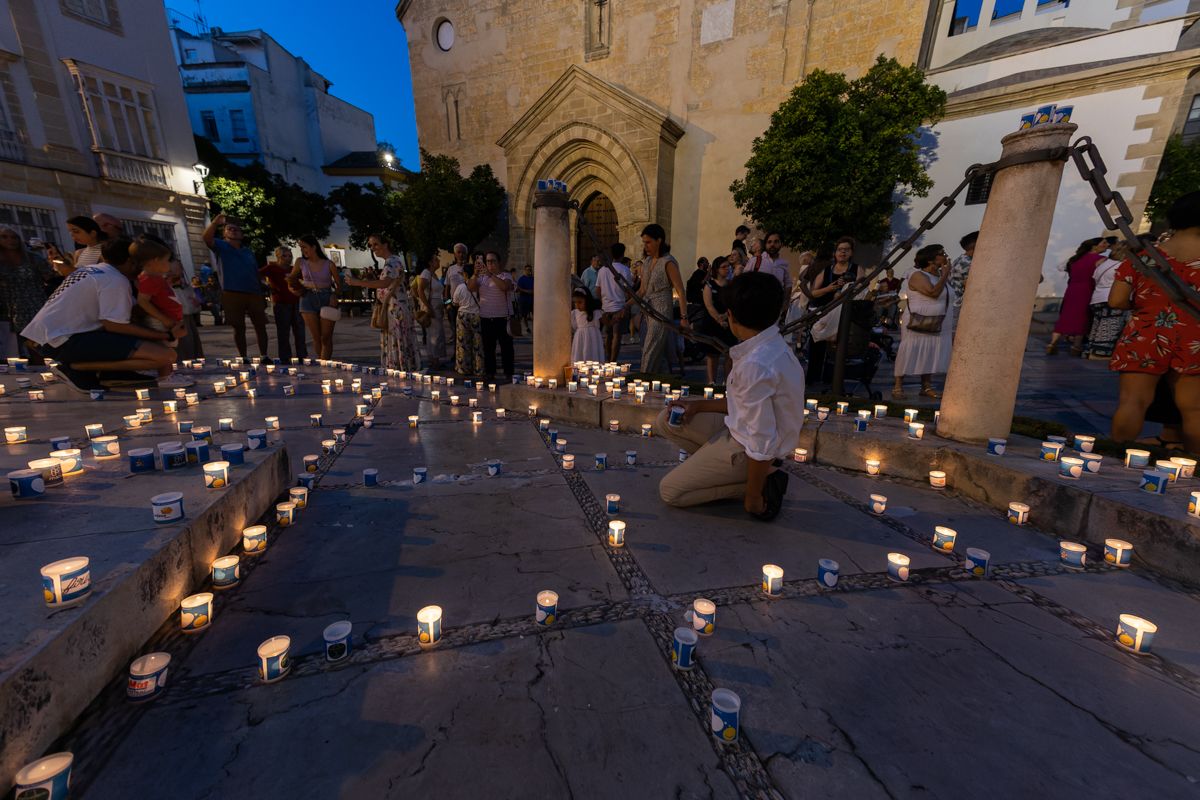 VII Noche de las Candelas en la plaza de la Asunción en Jerez.