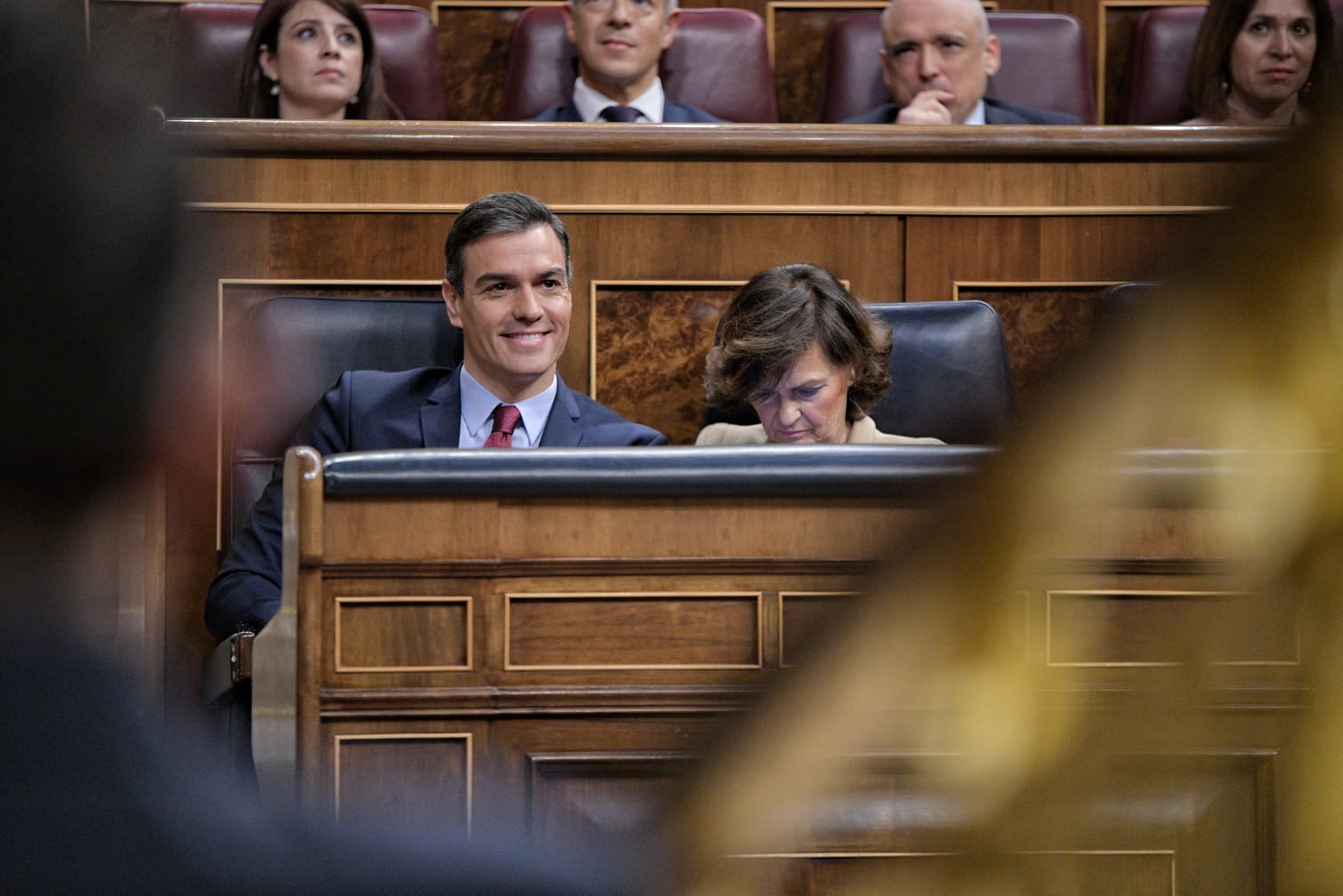 Pedro Sánchez, en su investidura. FOTO: PSOE