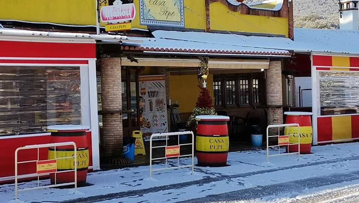 Bar franquista al que entraron los militares en Despeñaperros.  FACEBOOK