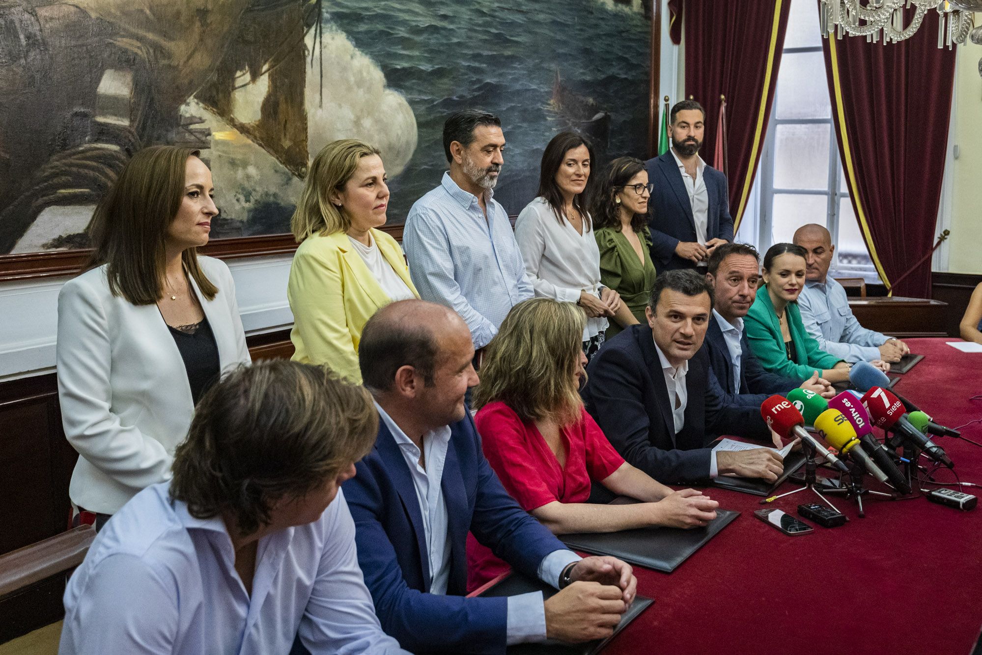 Todos los concejales del Partido Popular, durante su presentación en junio de 2023.