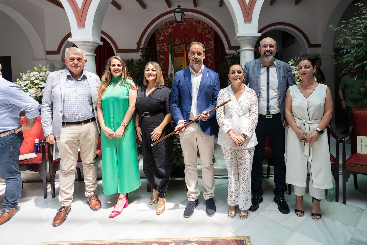 Investidura del alcalde de Trebujena, Ramón Galán, de IU.