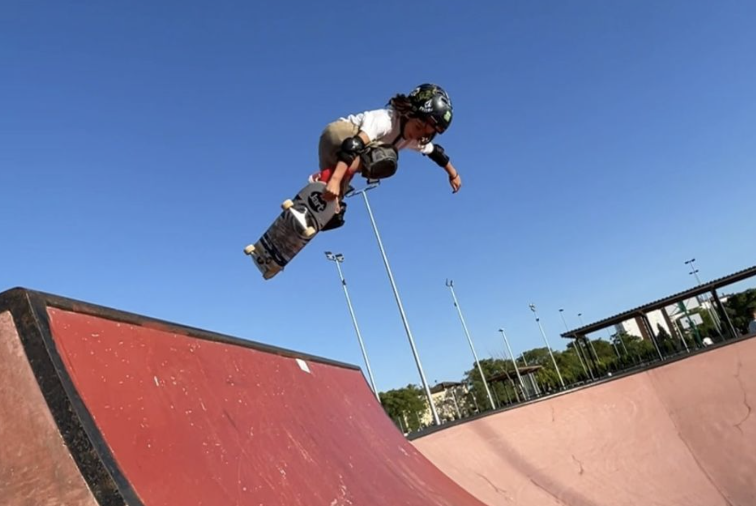 Leonardo Fernández, skater que sufre este problema en el skate park de Chapín, en Jerez.