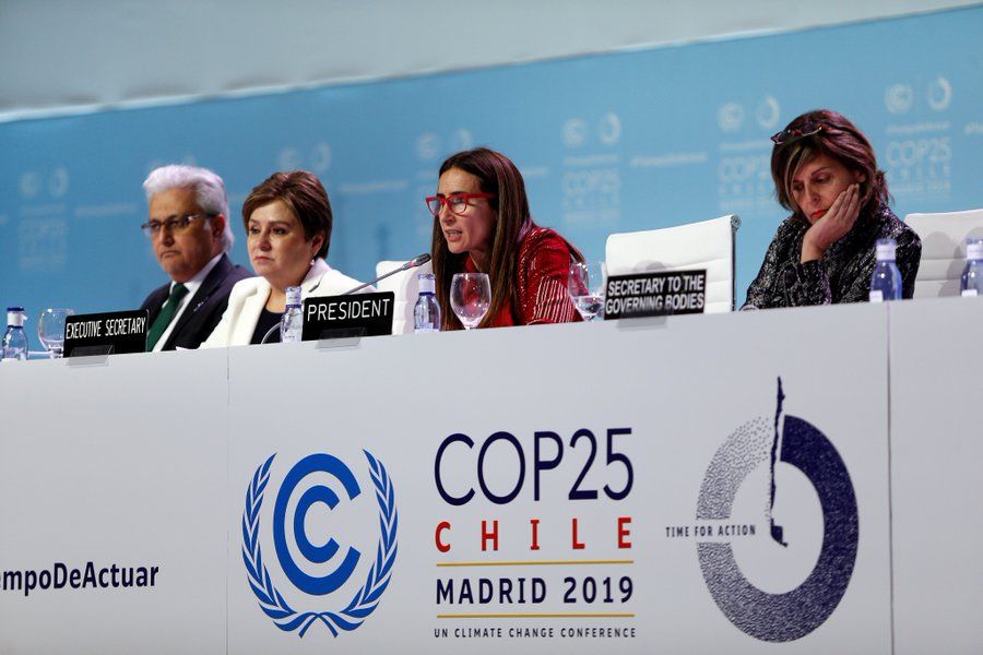 Una de las intervenciones finales de la Cumbre del Cambio Climático.