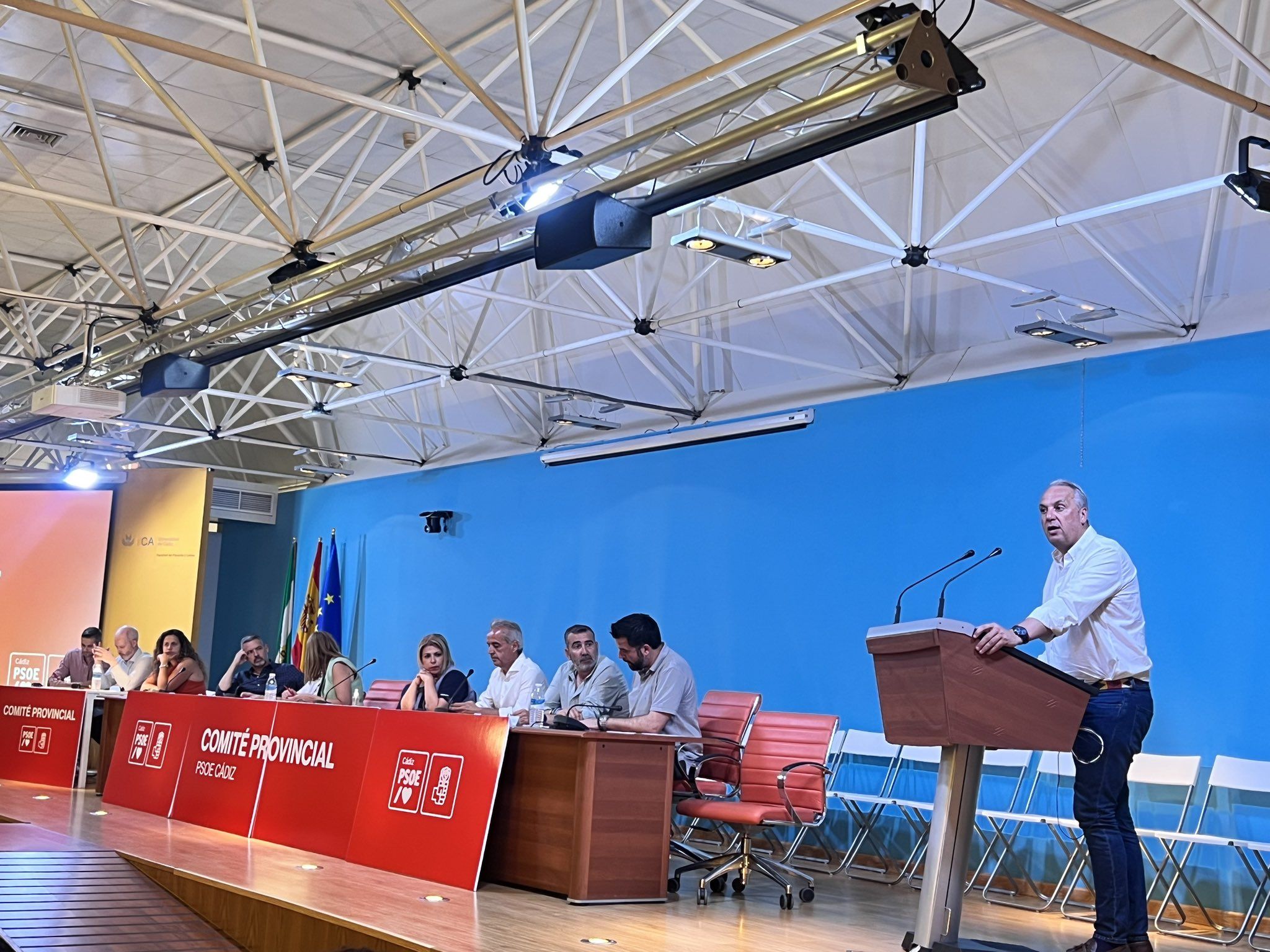 Ruiz Boix, en el comité provincial del PSOE celebrado este pasado lunes en Cádiz.