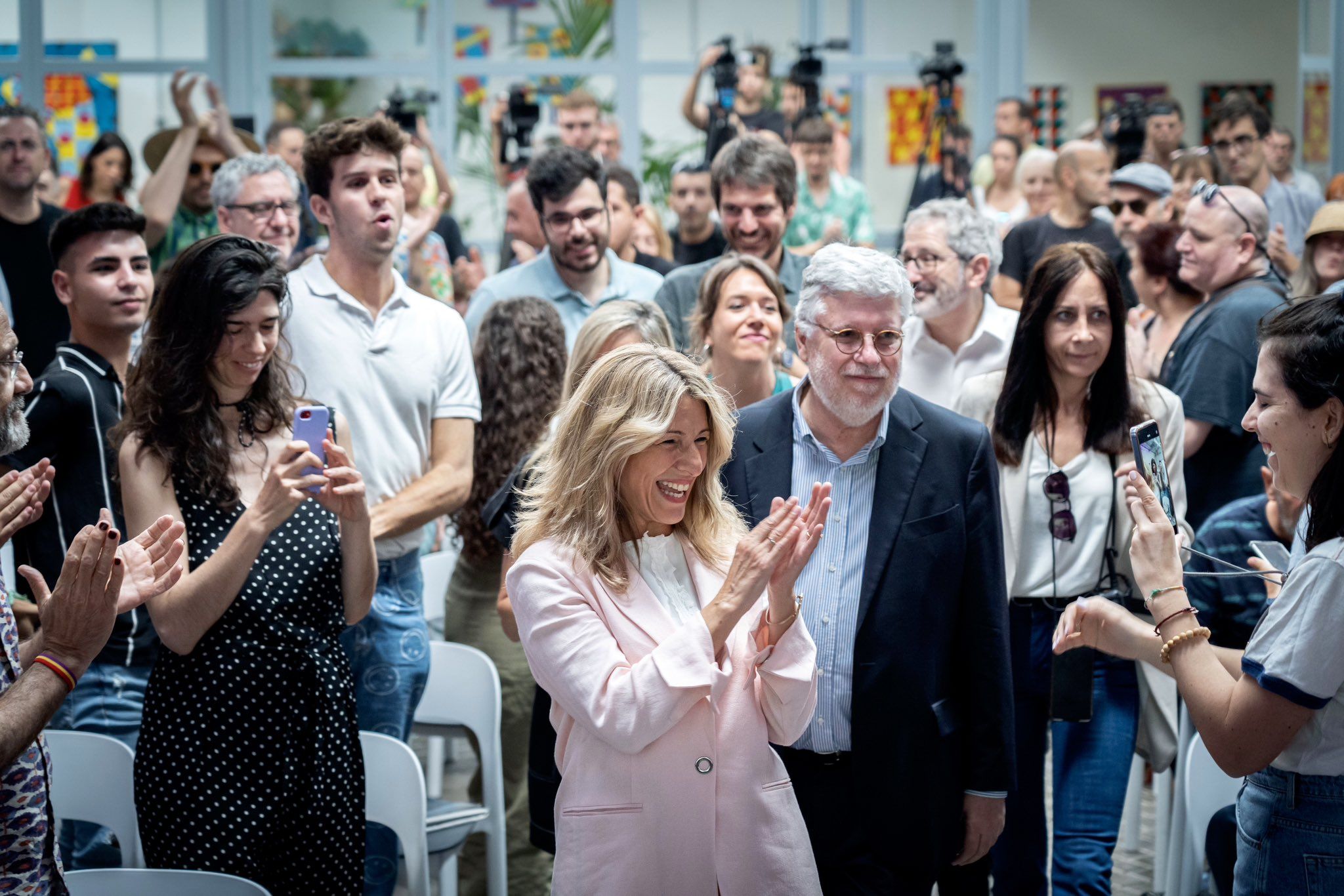 Yolanda Díaz en un acto de Sumar.