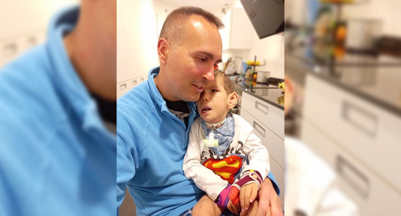 Ricardo, con su hijo Marco.