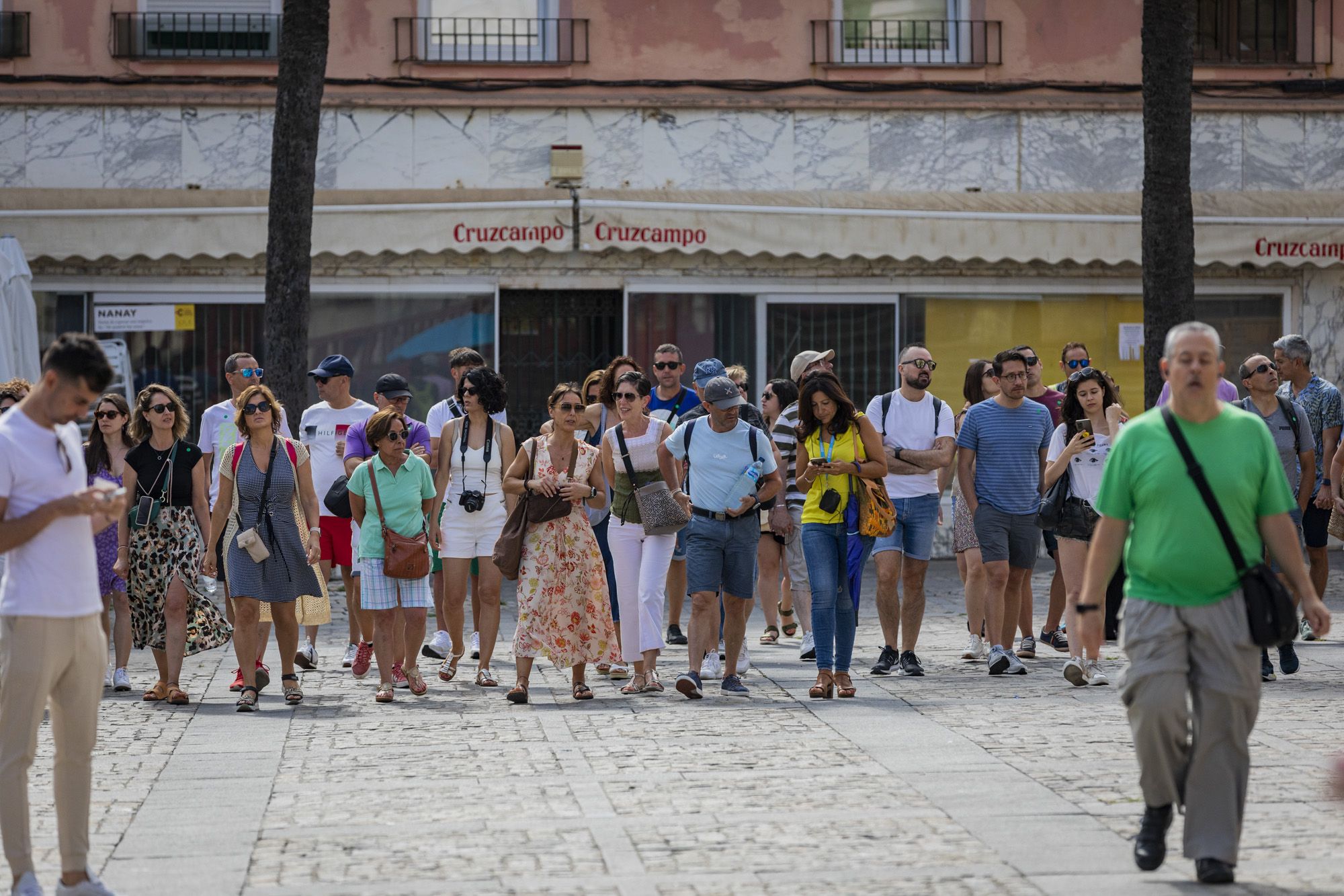 Turistas en Cádiz, en una imagen reciente.