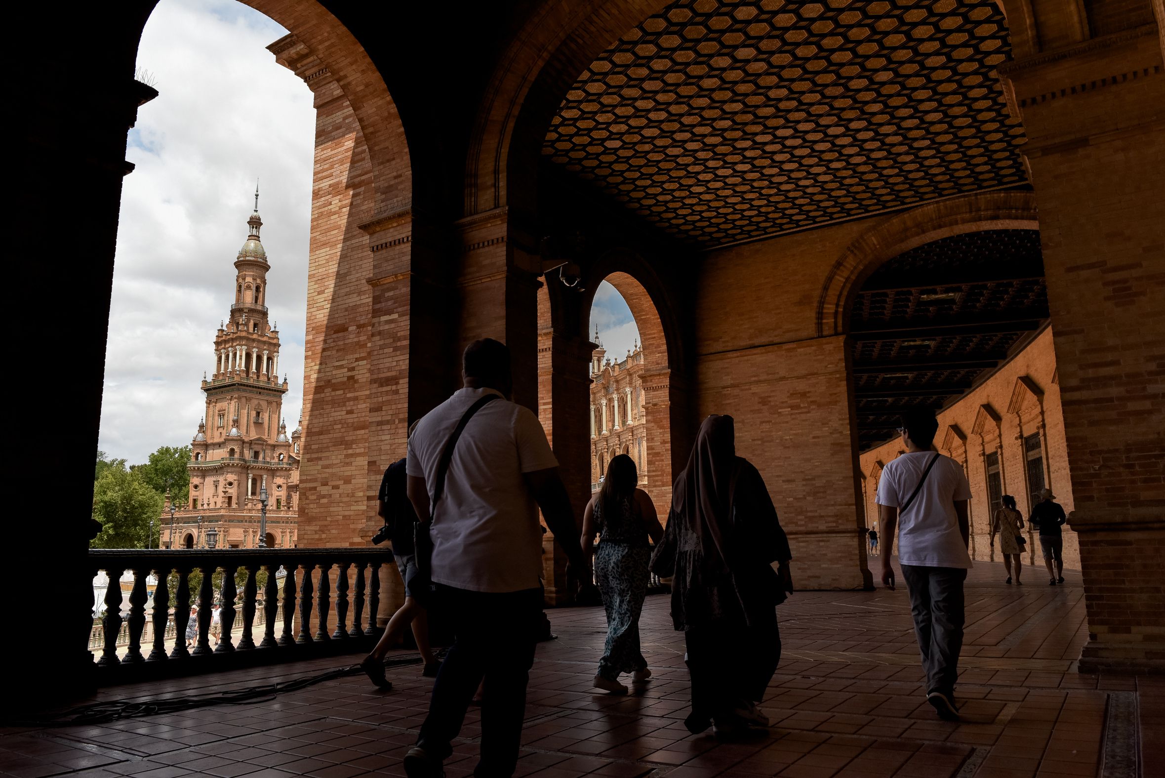 Imagen de la Plaza de España desde el gran edificio.