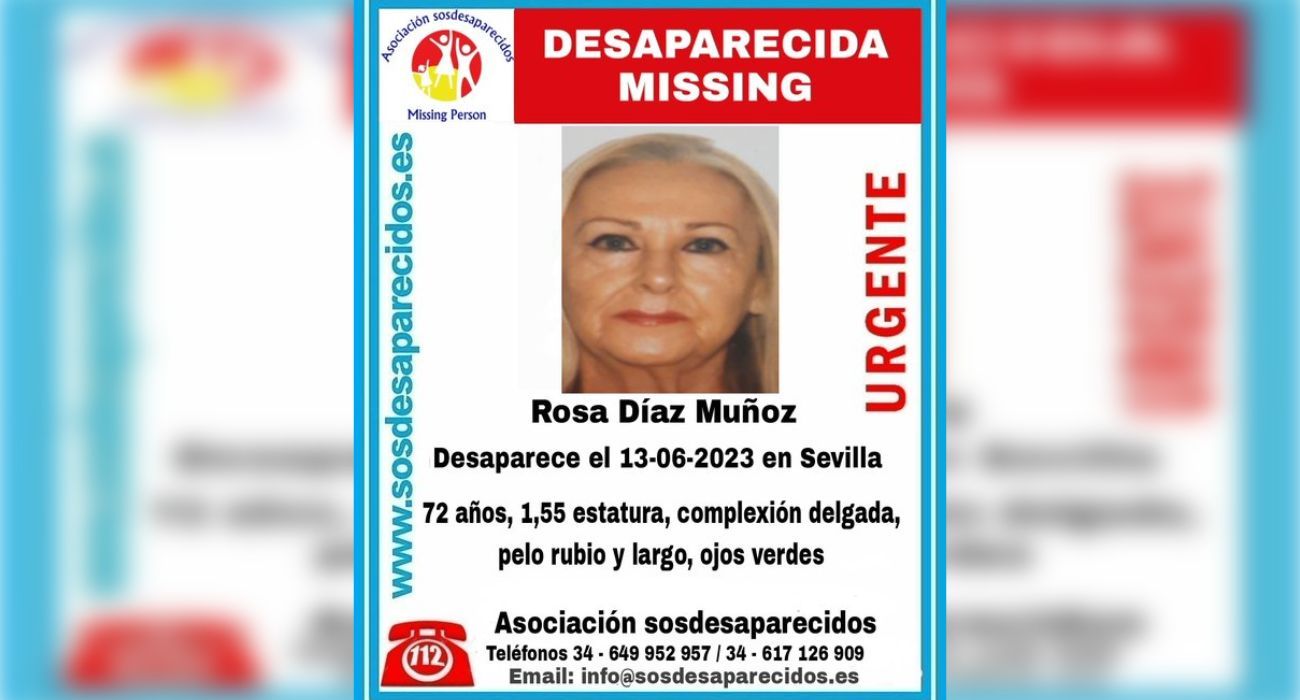 Piden colaboración ciudadana para dar con el paradero de Rosa Díaz.