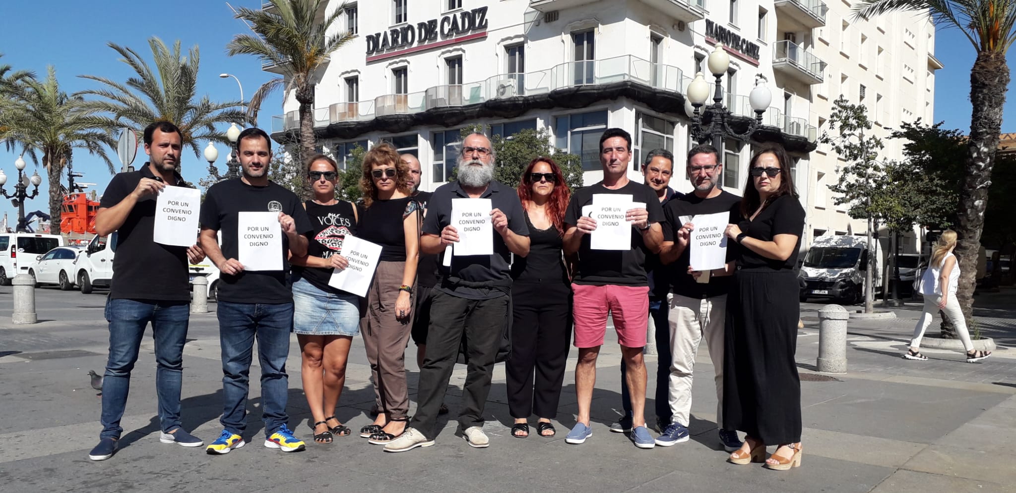 'Diario de Cádiz' se suma a los 'Miércoles Negros' contra la precariedad del trabajo de los periodistas.