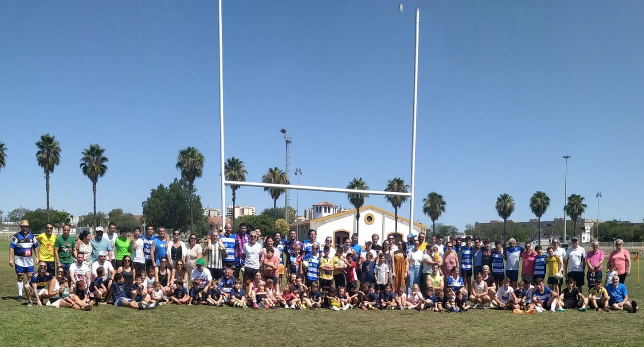 La familia del Rugby Unión Xerez. 