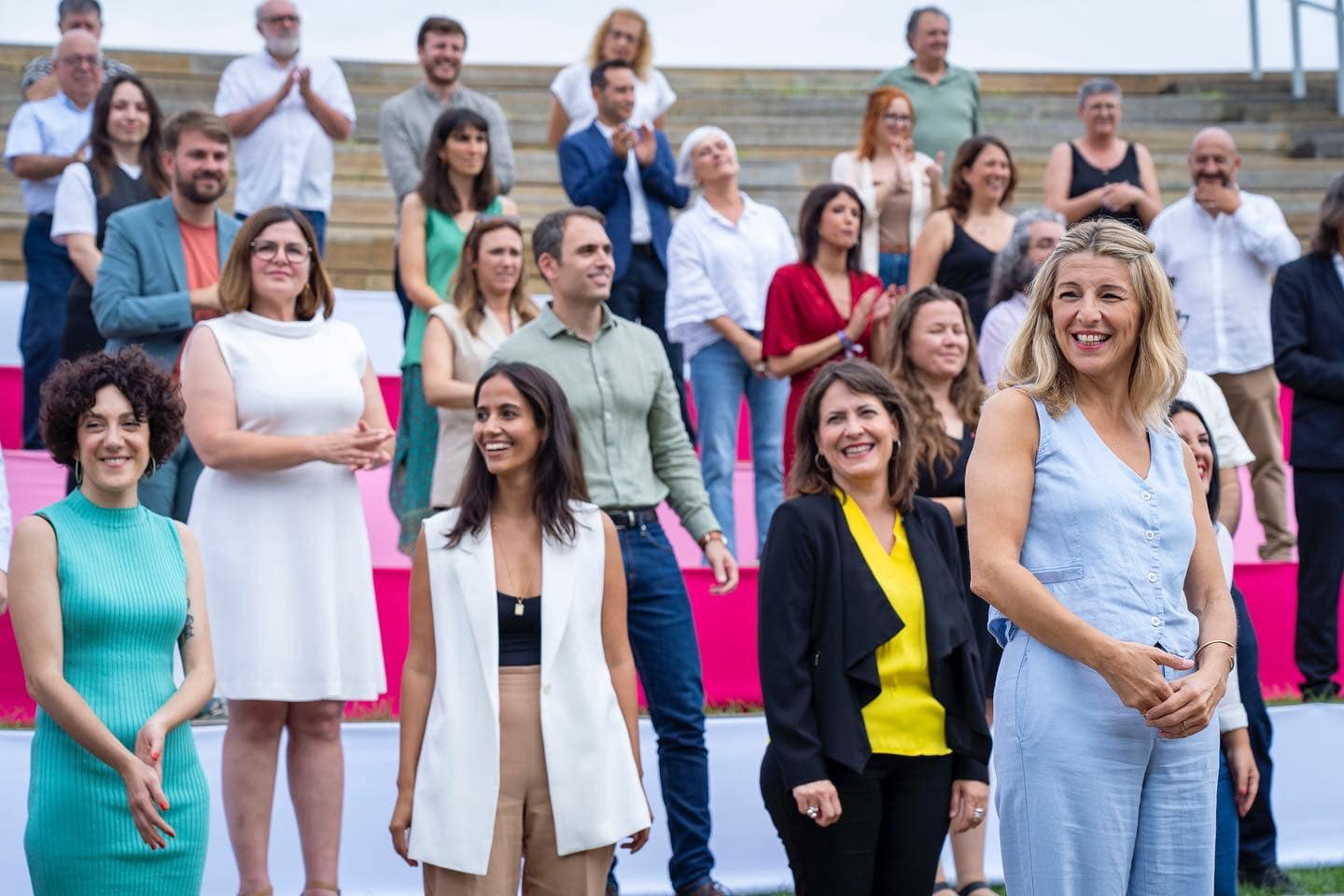 Yolanda Díaz, en un acto reciente de Sumar.