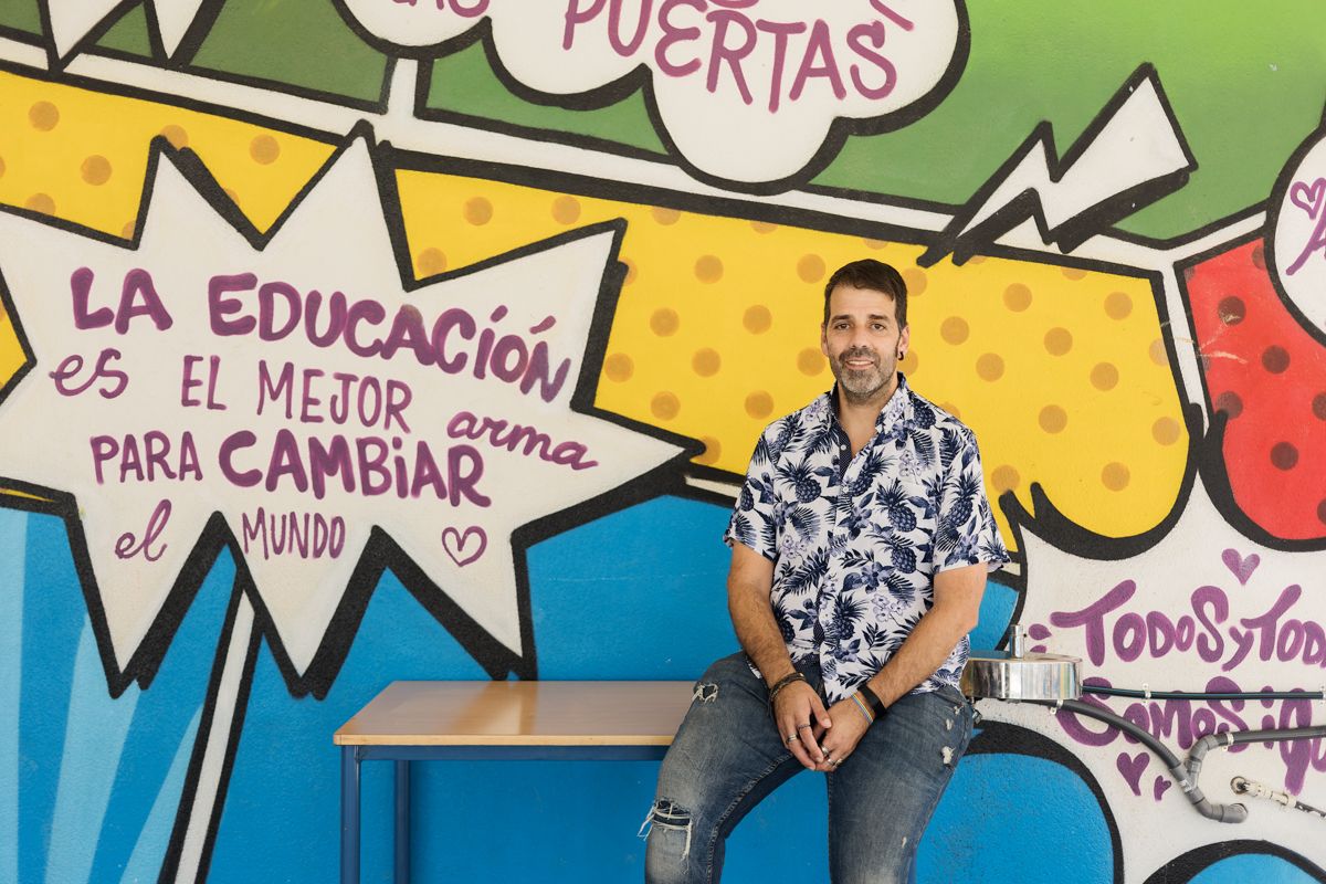 El autor del libro 'Erase una vez un colegio', Rubén Guerrero.