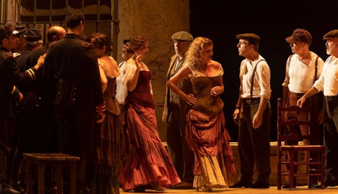 Intérpretes de 'Carmen', la ópera de Bizet.