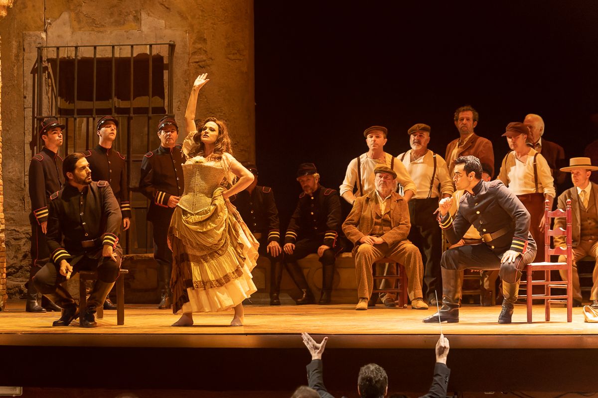 Uno de los momentos de la representación de 'Carmen', la ópera de Bizet.