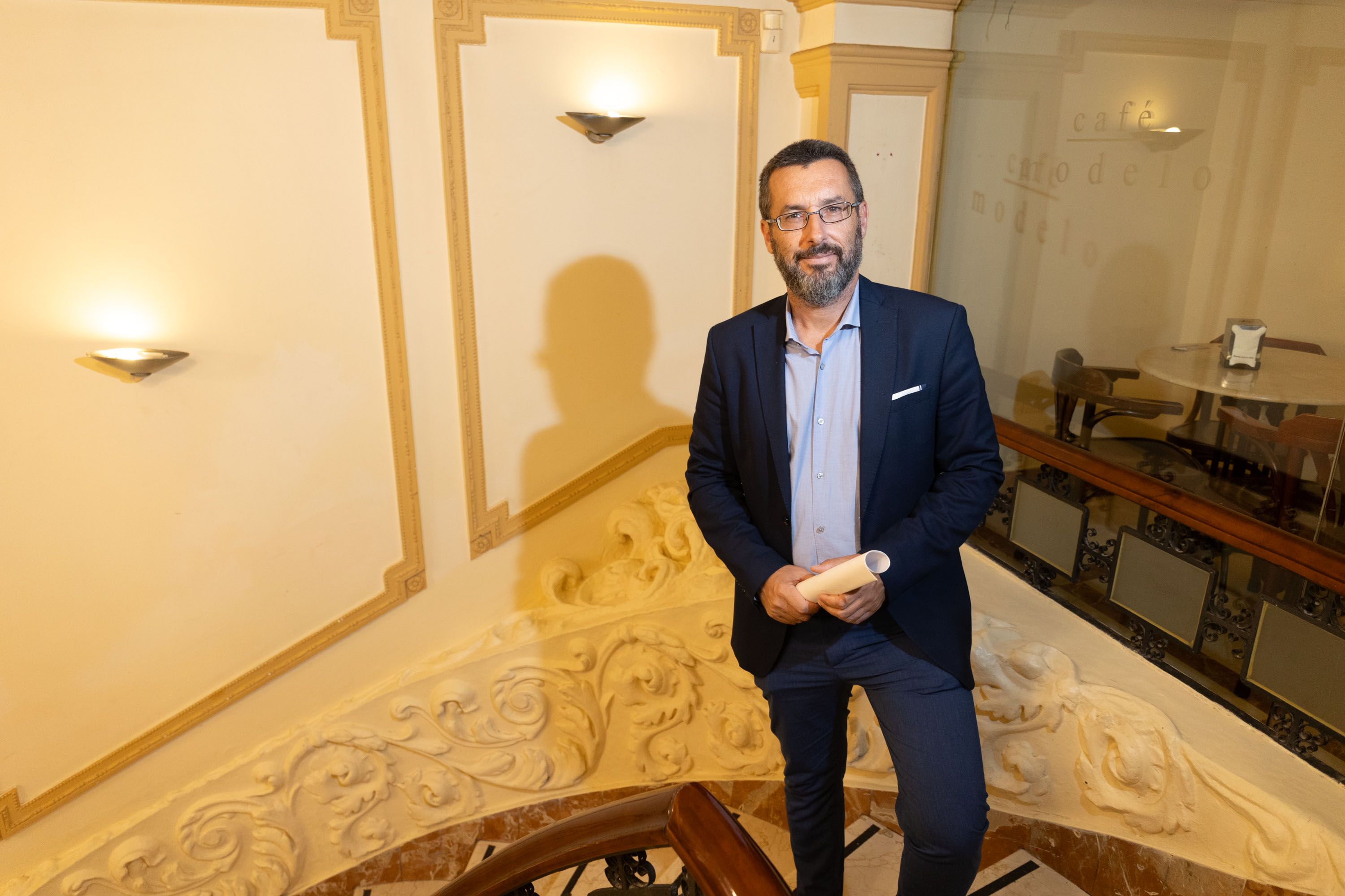 Juan Franco, alcalde de La Línea, durante a una entrevista a lavozdelsur.es