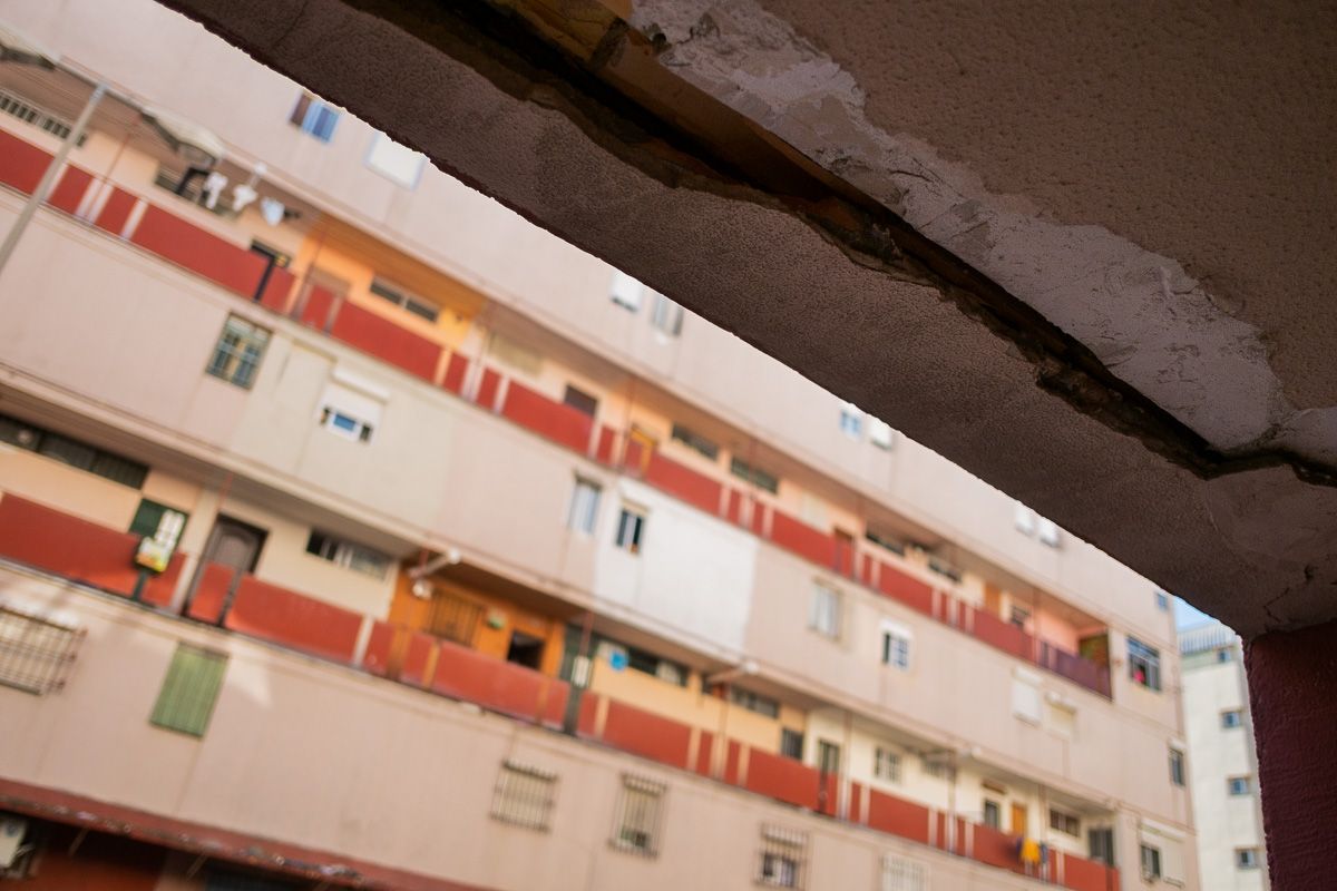 El bloque afectado por el último corte de luz en San Juan de Dios. FOTO: MANU GARCÍA