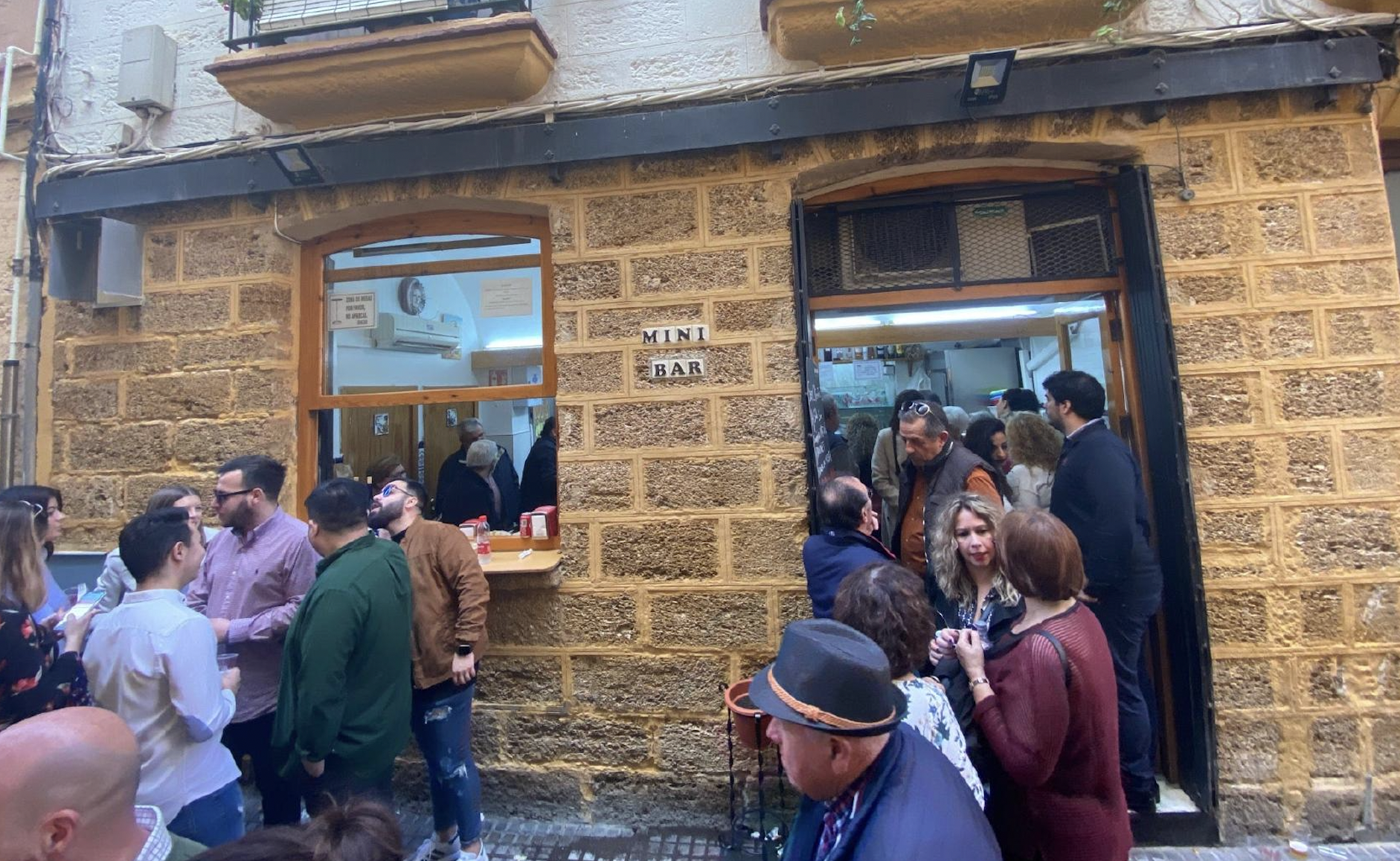 El Mini Bar de Cádiz.