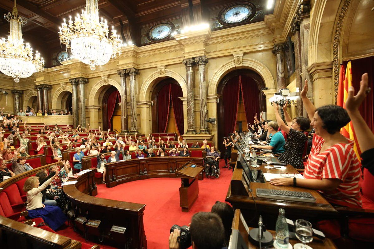 Una sesión reciente en el Parlament de Cataluña.