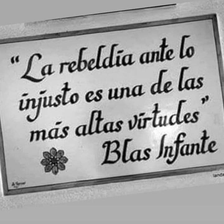 Una frase de Blas Infante. 