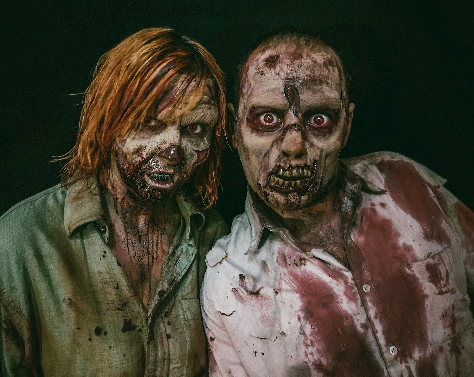Dos de los protagonistas de 'Horror Studio'.