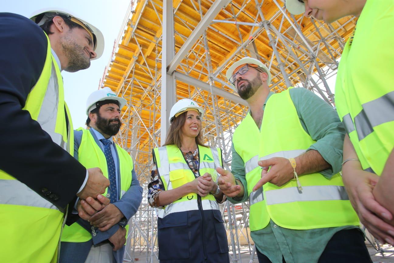 Supervisión de las obras del nuevo intercambiador de transportes de la Junta de Andalucía en El Puerto. 