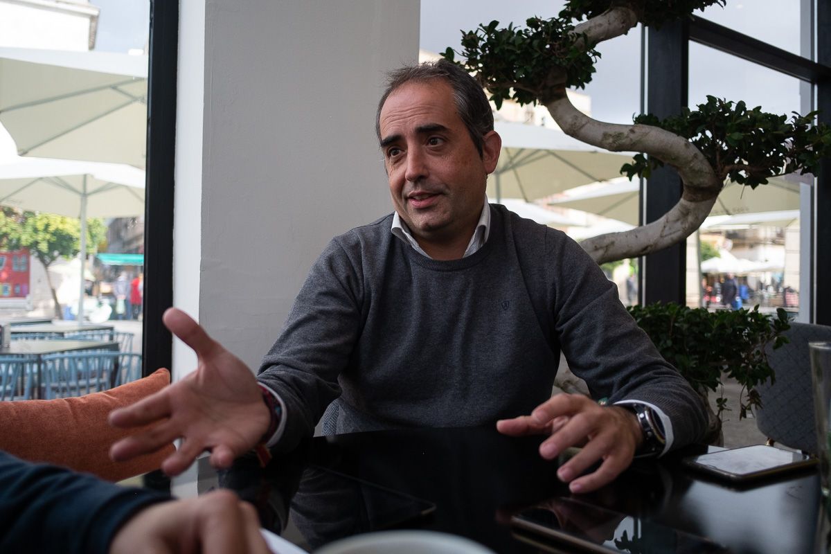 Antonio Saldaña, durante una entrevista concedida a lavozdelsur.es. FOTO: MANU GARCÍA