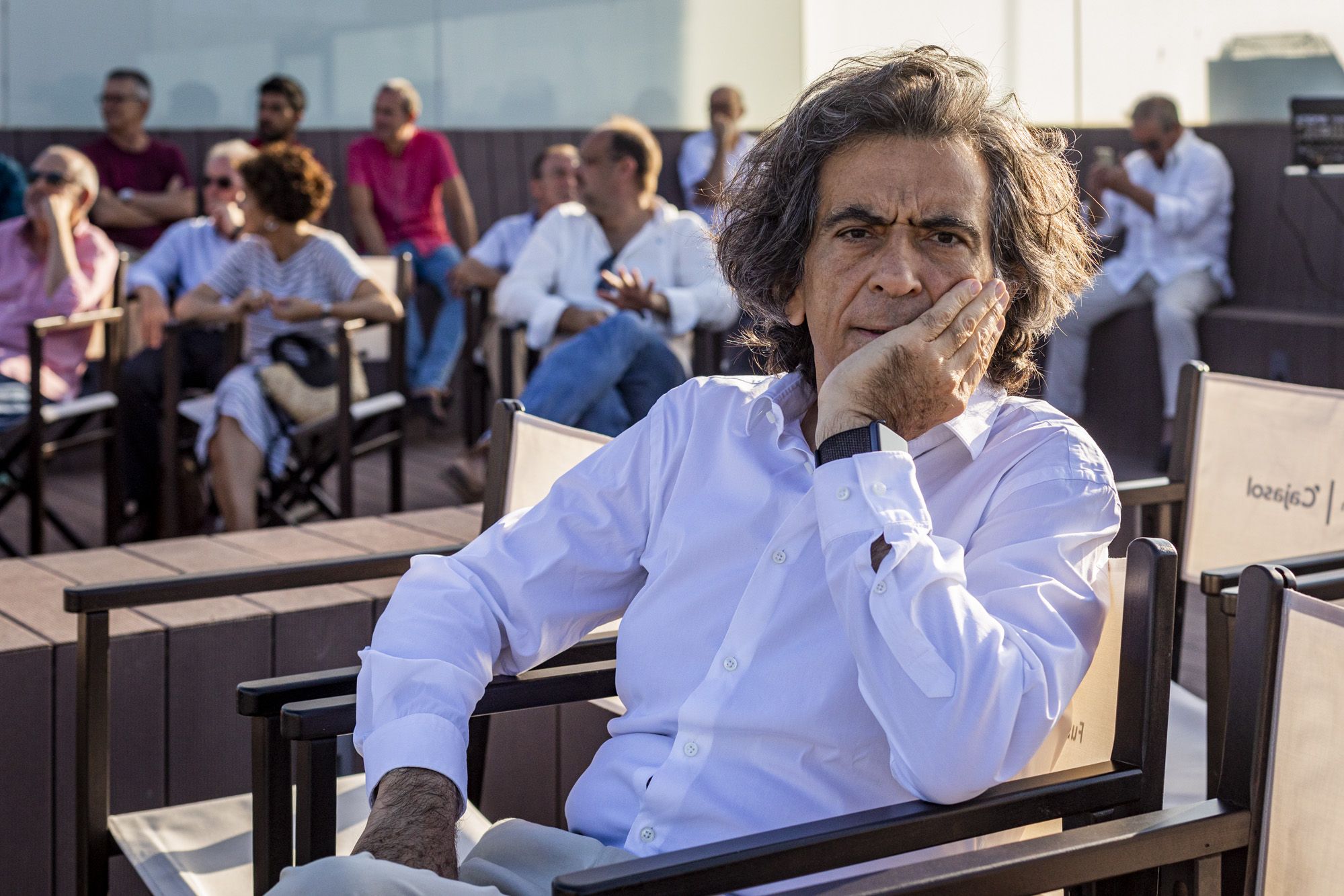 Arcadi Espada poco antes de la presentación de 'Vida de Arcadio'.