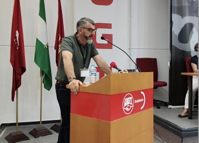 El nuevo secretario general del sindicato, Oskar Martín. 