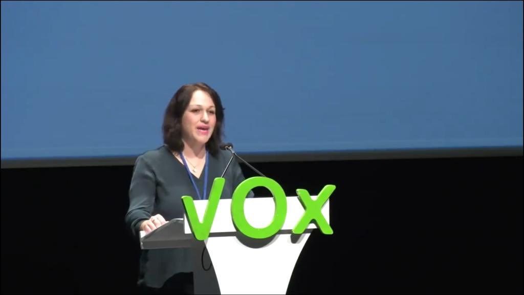 La parlamentaria Luz Beinda Rodríguez, en un acto de partido. FOTO: VOX