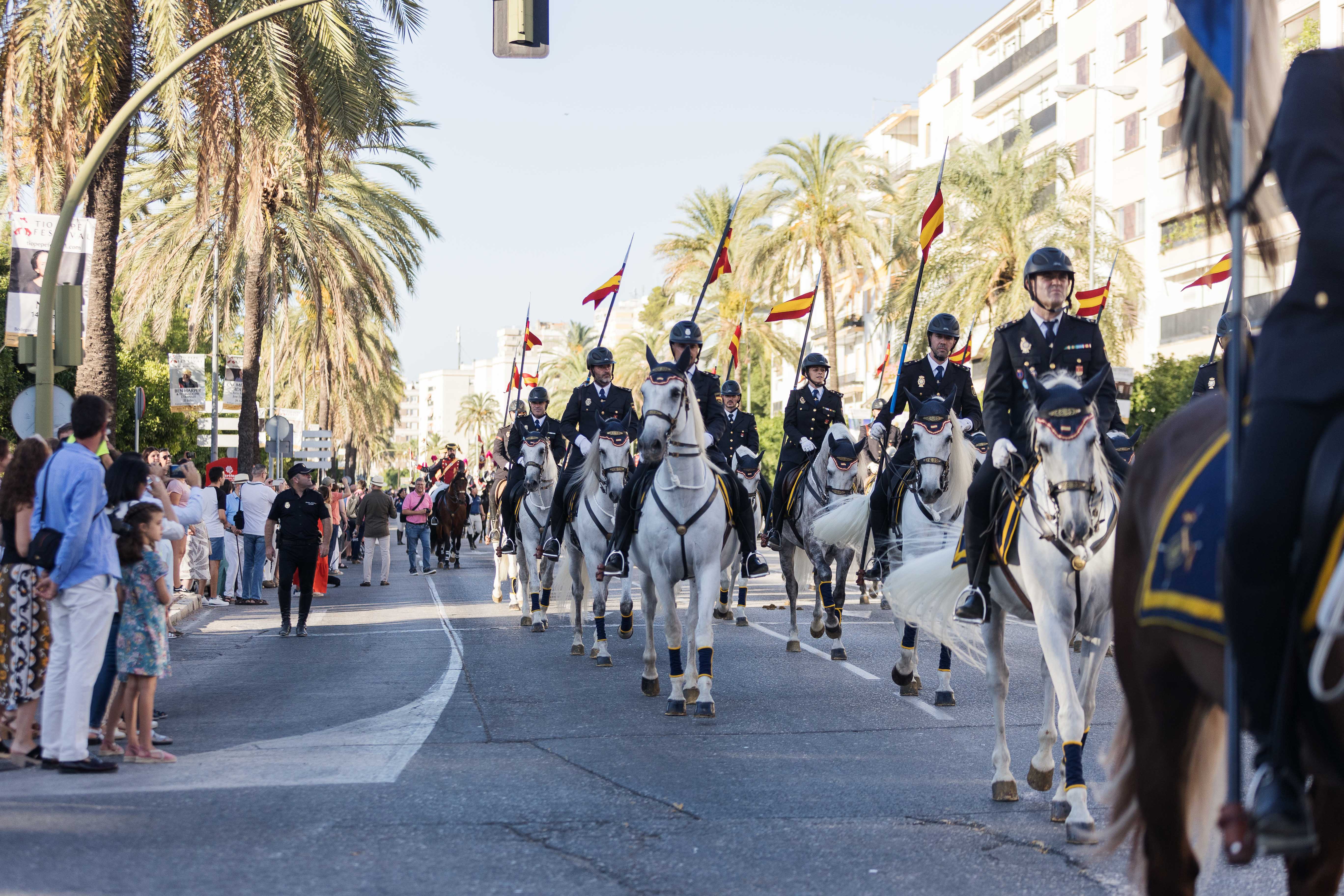 Sección de caballería del Cuerpo Nacional de Policía.    CANDELA NÚÑEZ 