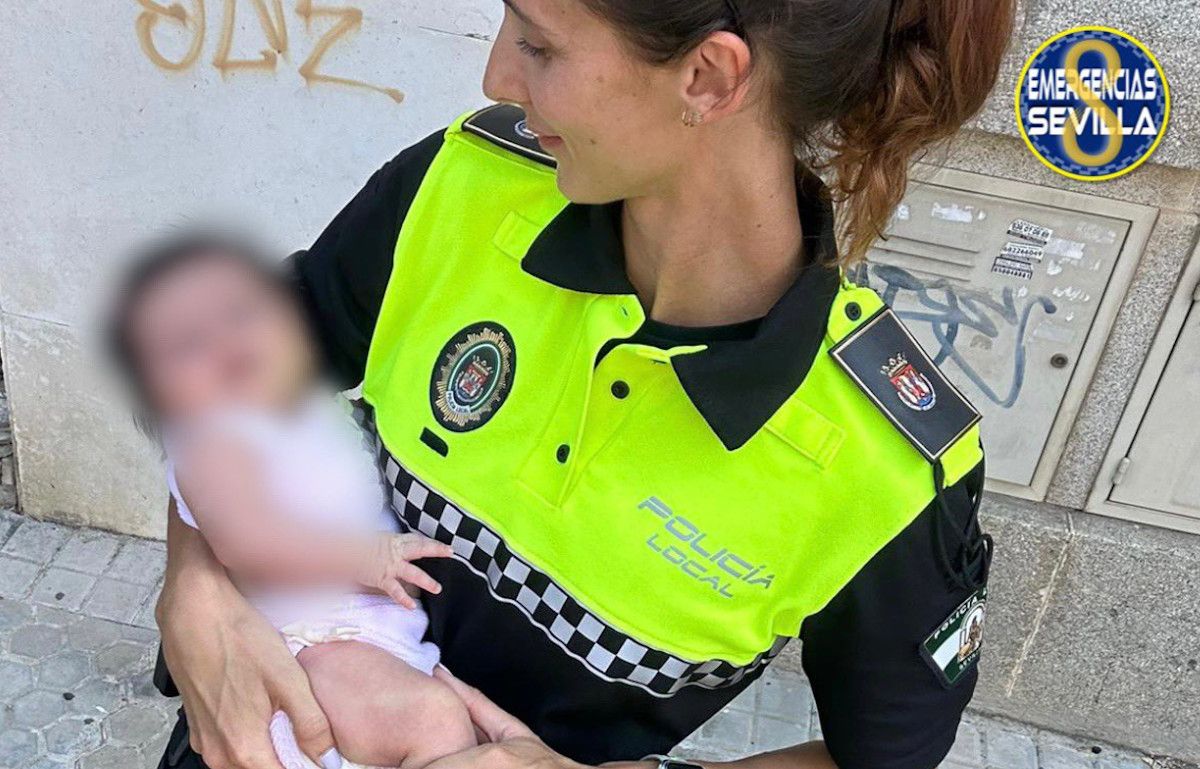 La Policía rescata a un bebé con 40 días de vida en Sevilla.Sevilla