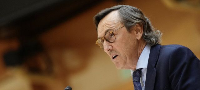 Rafael Hernando, del PP, en el Senado.