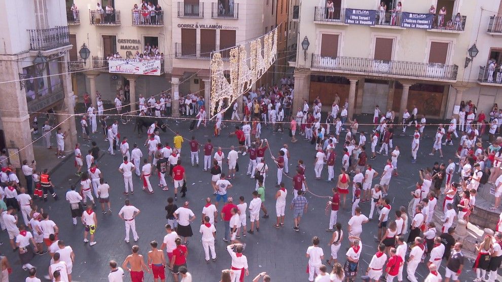 Imagen de uno de los eventos de las Fiestas de la Vaquilla.   ARAGÓNTV
