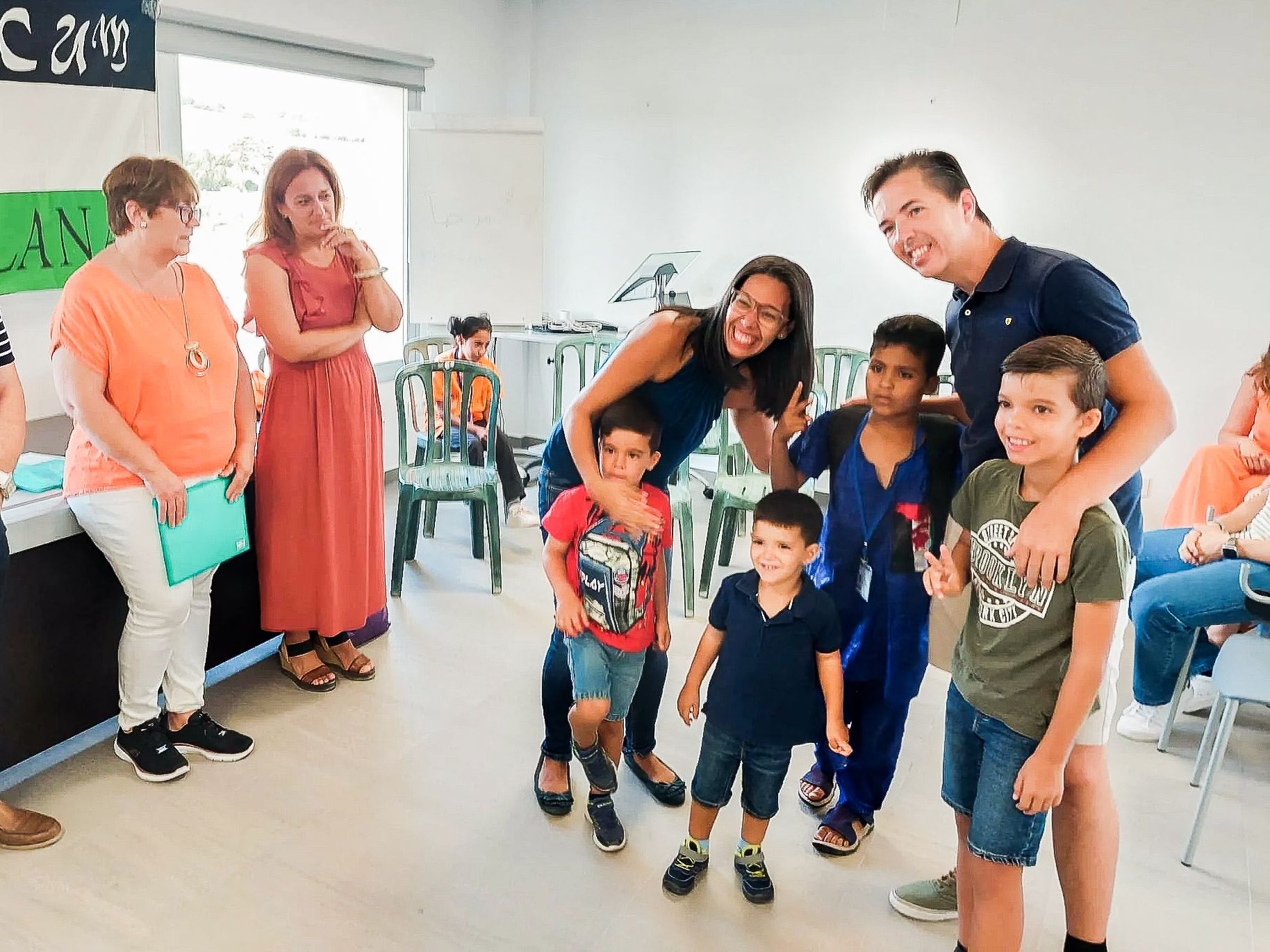La recepción de los menores saharuis en Chiclana.