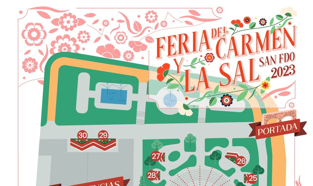Extracto del plano de la Feria de San Fernando de 2023.