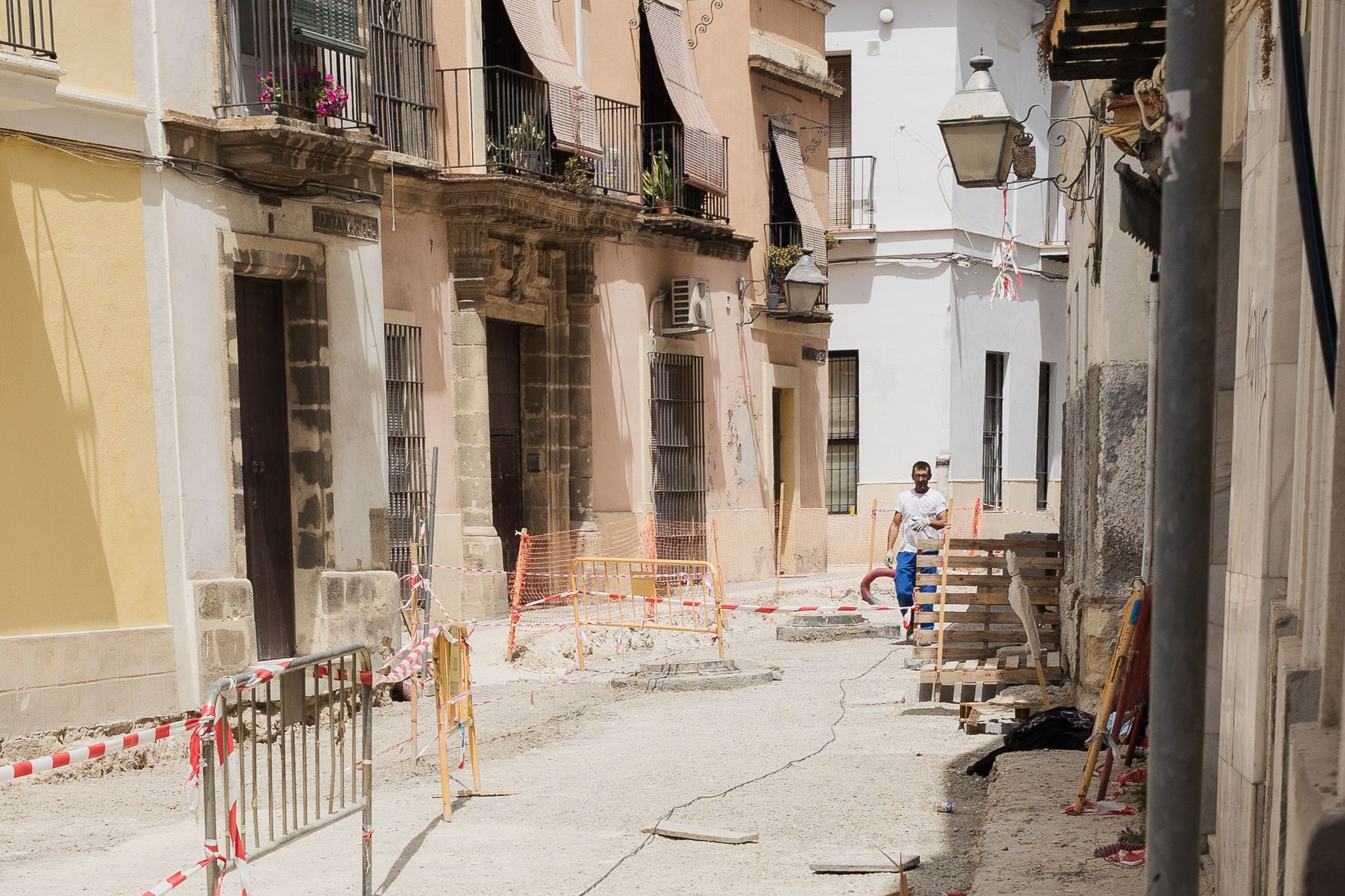 Estado de la intervención vista desde San Juan hacia Francos. CANDELA NÚÑEZ