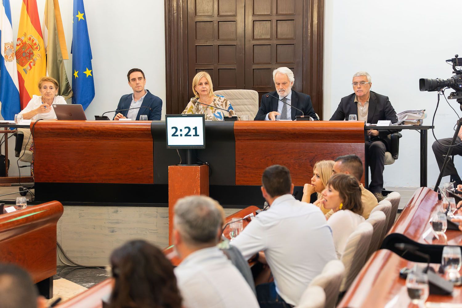 Pelayo, dirigiéndose a los concejales socialistas, en su primer pleno como alcaldesa de Jerez.