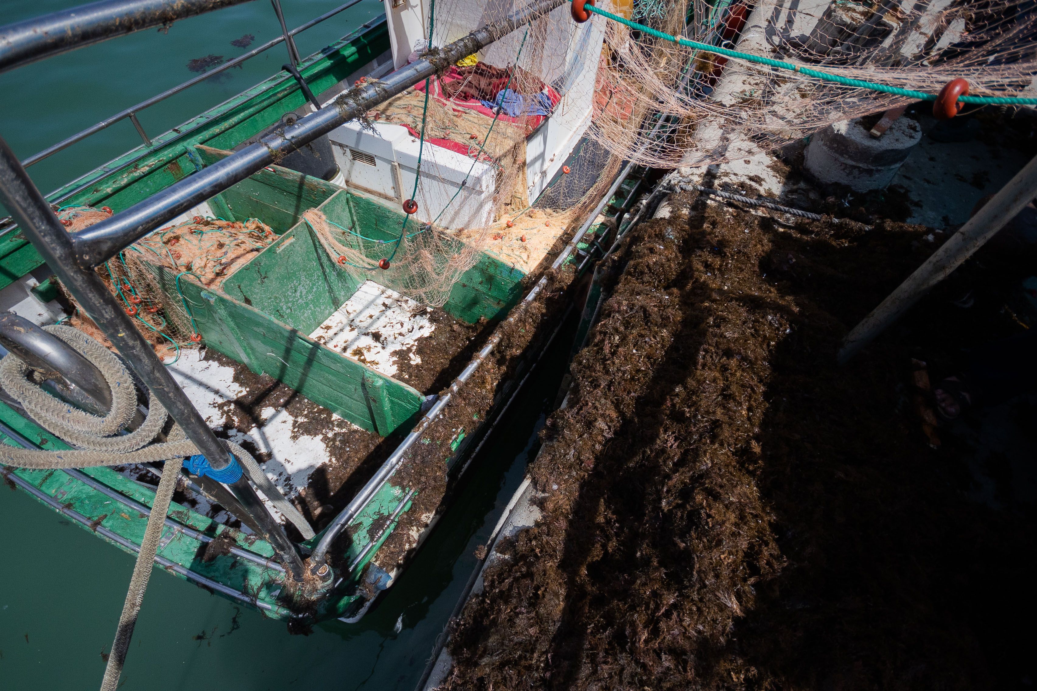 Así ha regresado Agustín al puerto barbateño. 